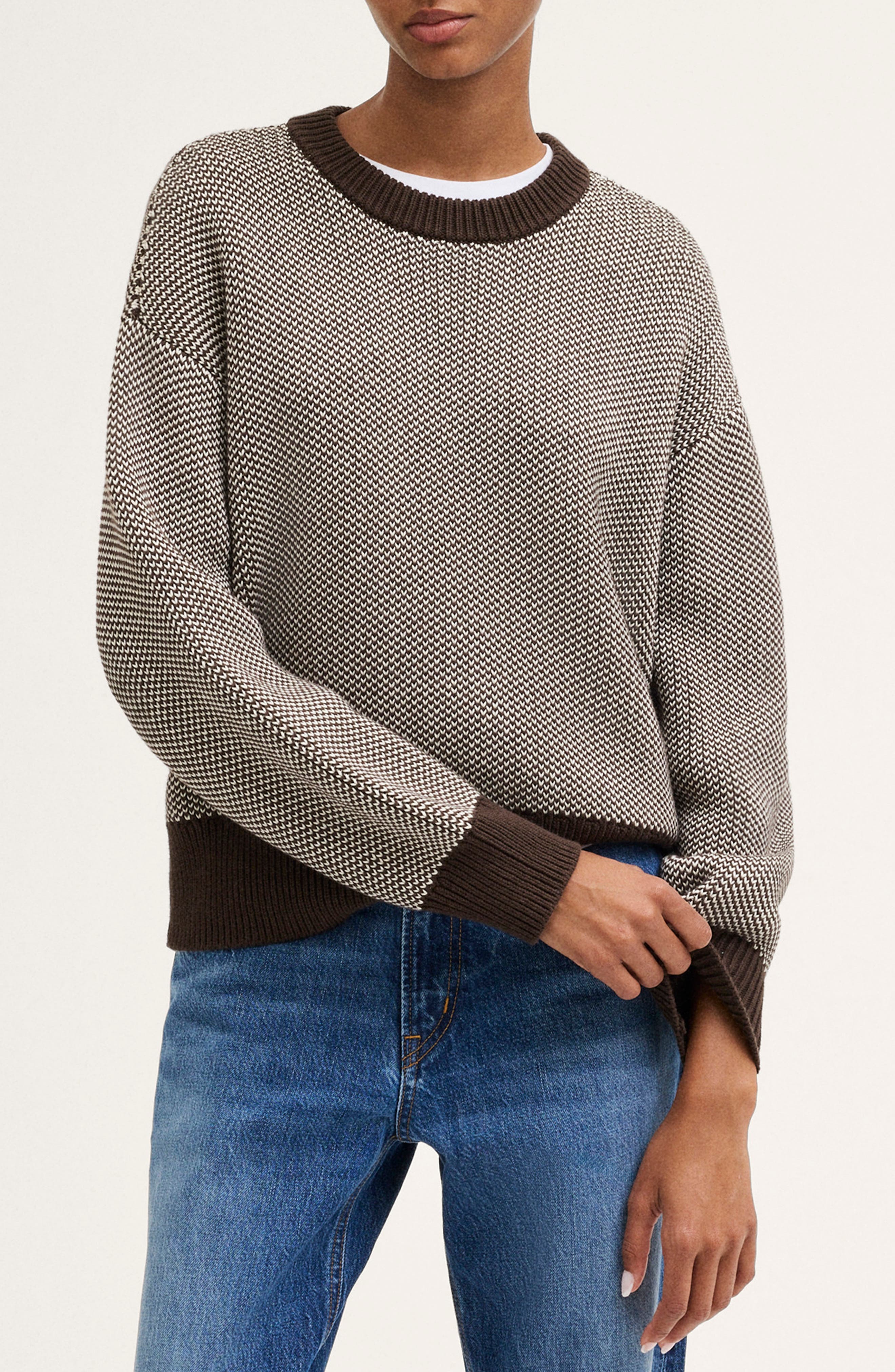 selected CANVAS AND DARK BROWN PATTERN
