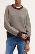 Madewell Textured Stitch Crewneck Sweater in 100% Cotton