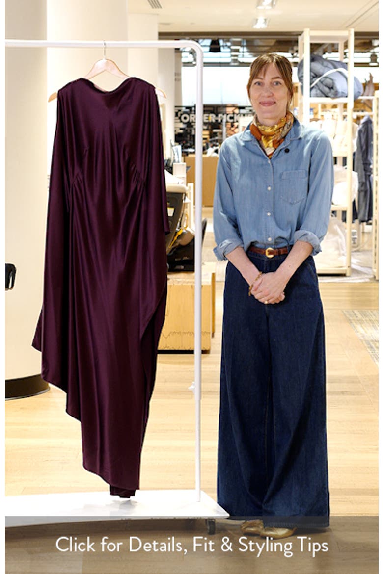 Jarvis Long Sleeve Satin Gown video