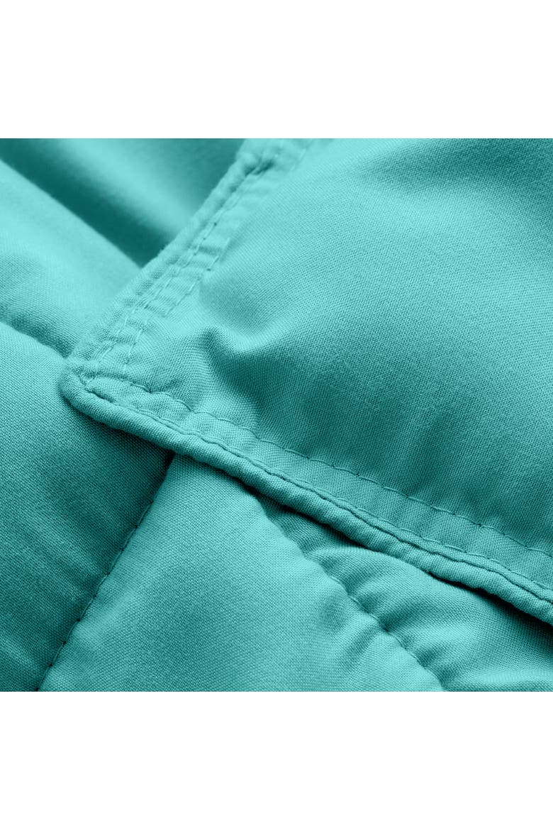 All-Season Down Alternative Comforter Set, Alternate, color, Turquoise