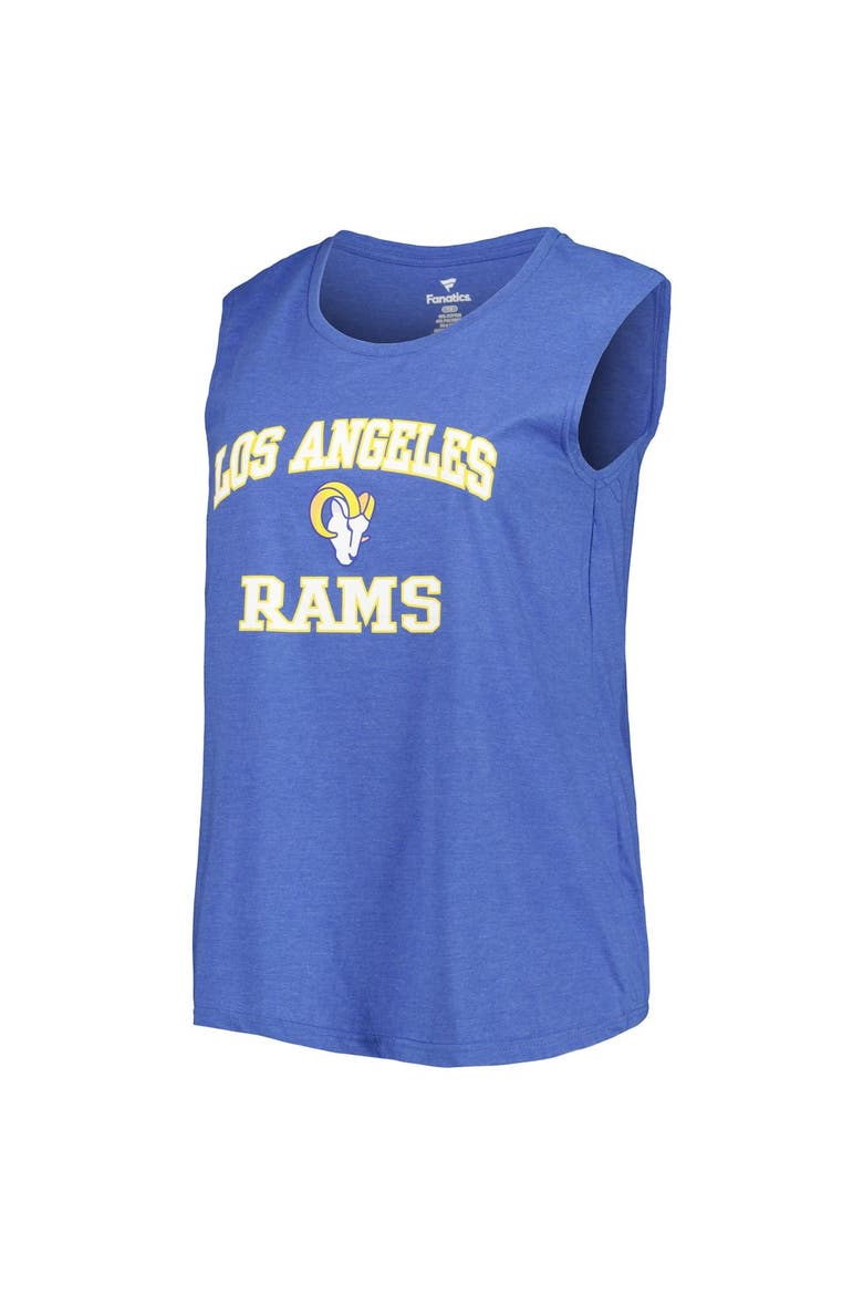 Women's Fanatics Branded Royal Los Angeles Rams Plus Size Tank Top, Alternate, color, Royal