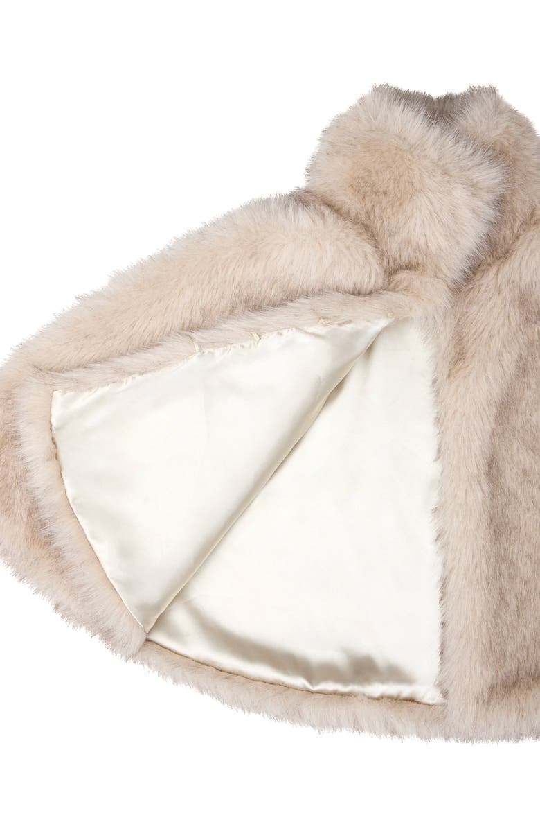 SAACHI Faux Fur Capelet, Alternate, color, Beige