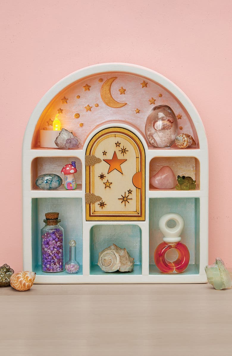 BRIGHT STRIPES Wish Craft Paint a Curio Shelf Activity Playset, Alternate, color, Multi