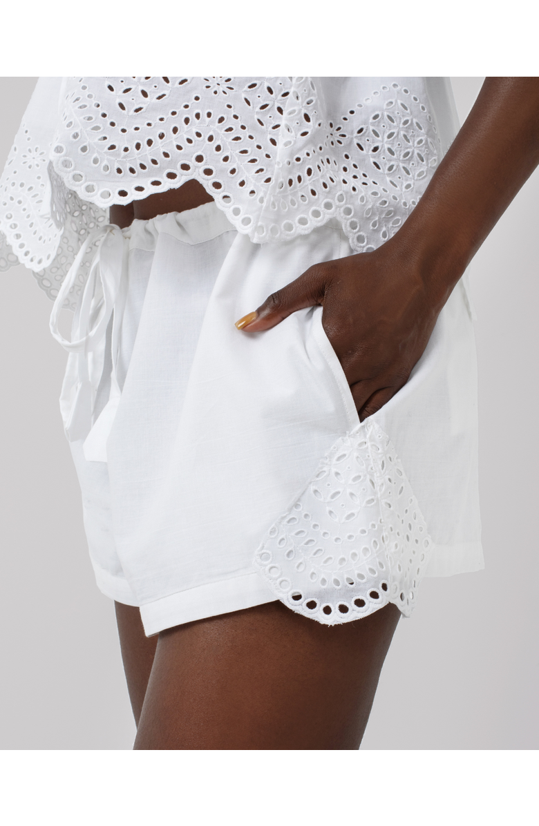 Haveli Nora Shifli Shorts, Alternate, color, White