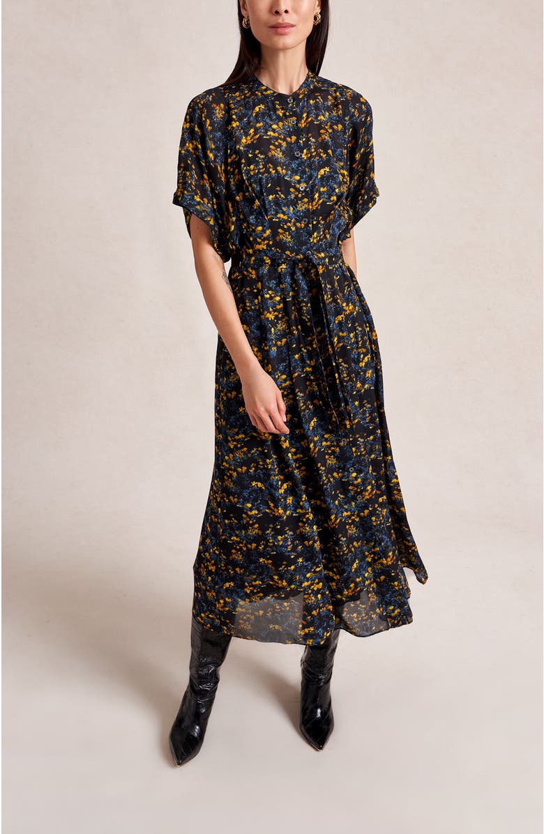 La Ligne Nadege Dress, Alternate, color, Yellow Flower Fields