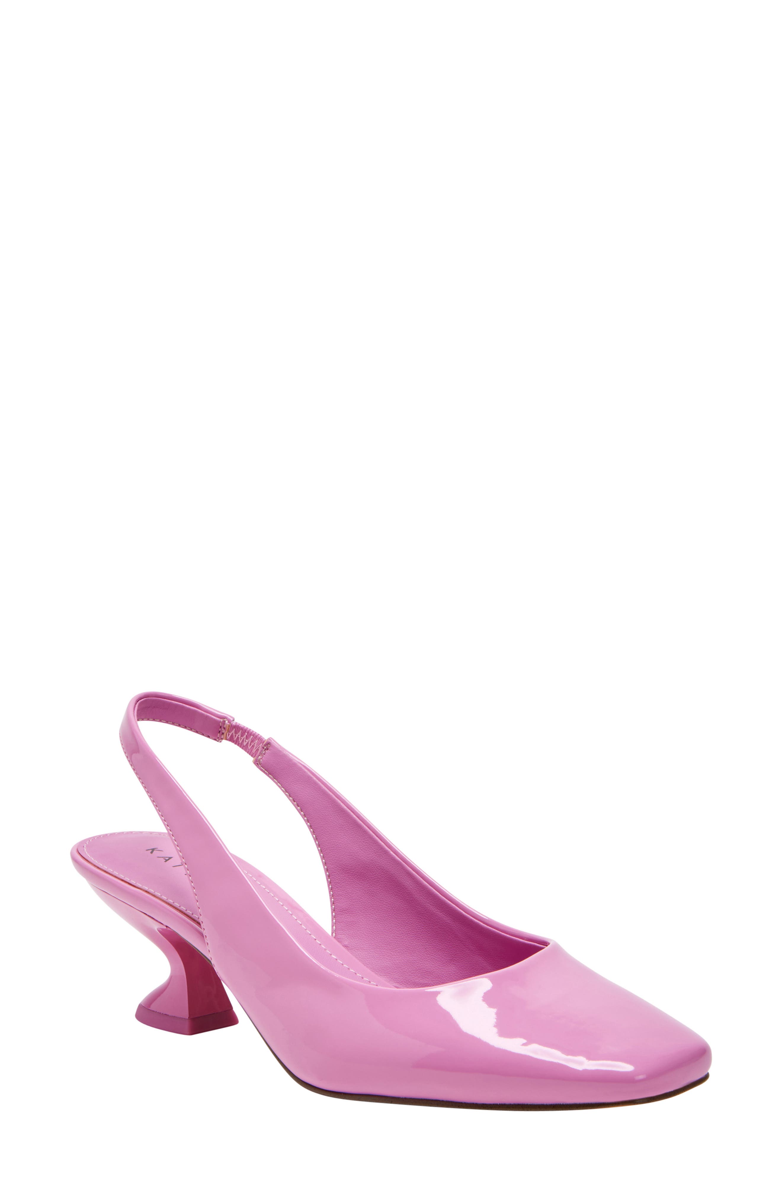 The Laterr Square Toe Kitten Heel Pump, Main, color, HOT PINK