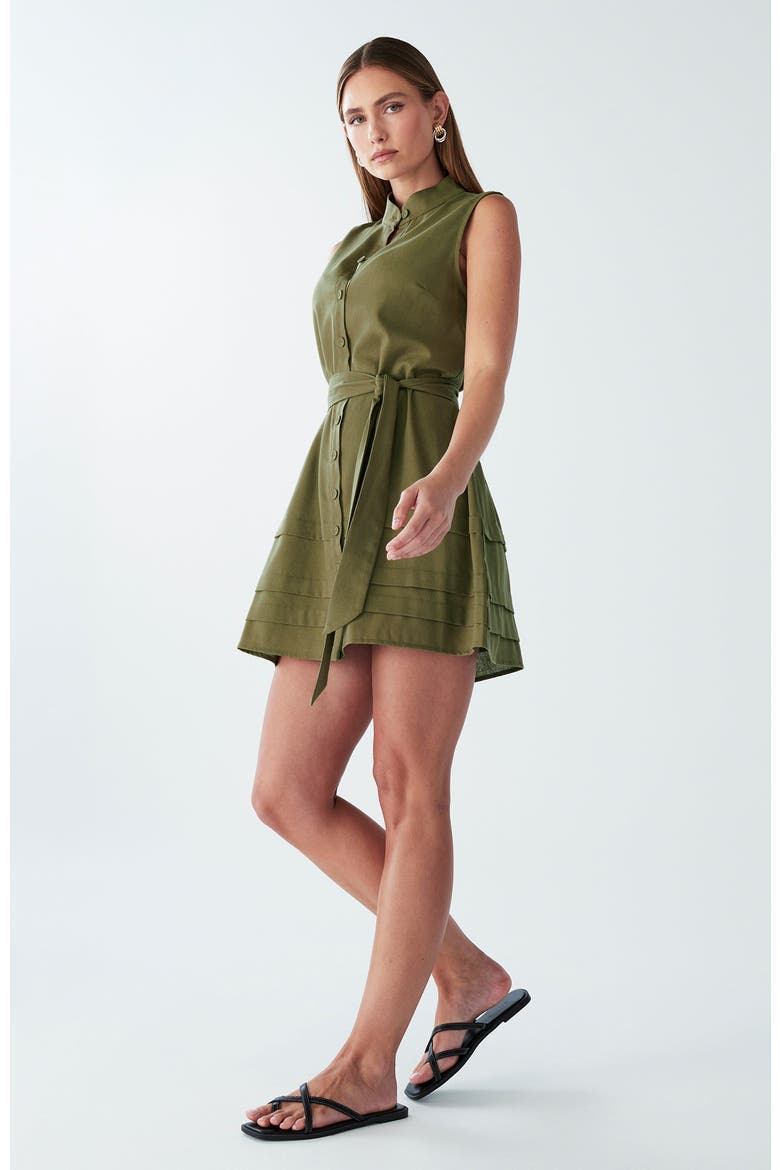 Justice Mini Dress, Alternate, color, Olive Green