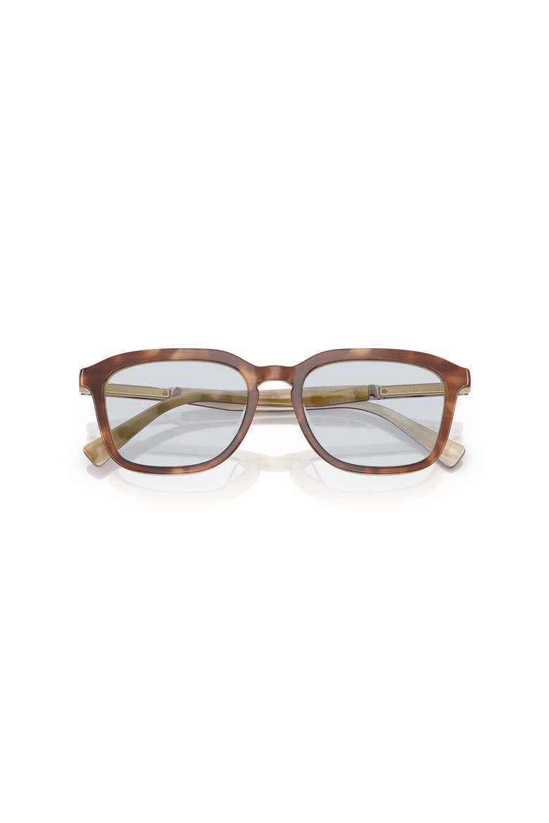 53mm Rectangle optical glasses, Alternate, color, Brown