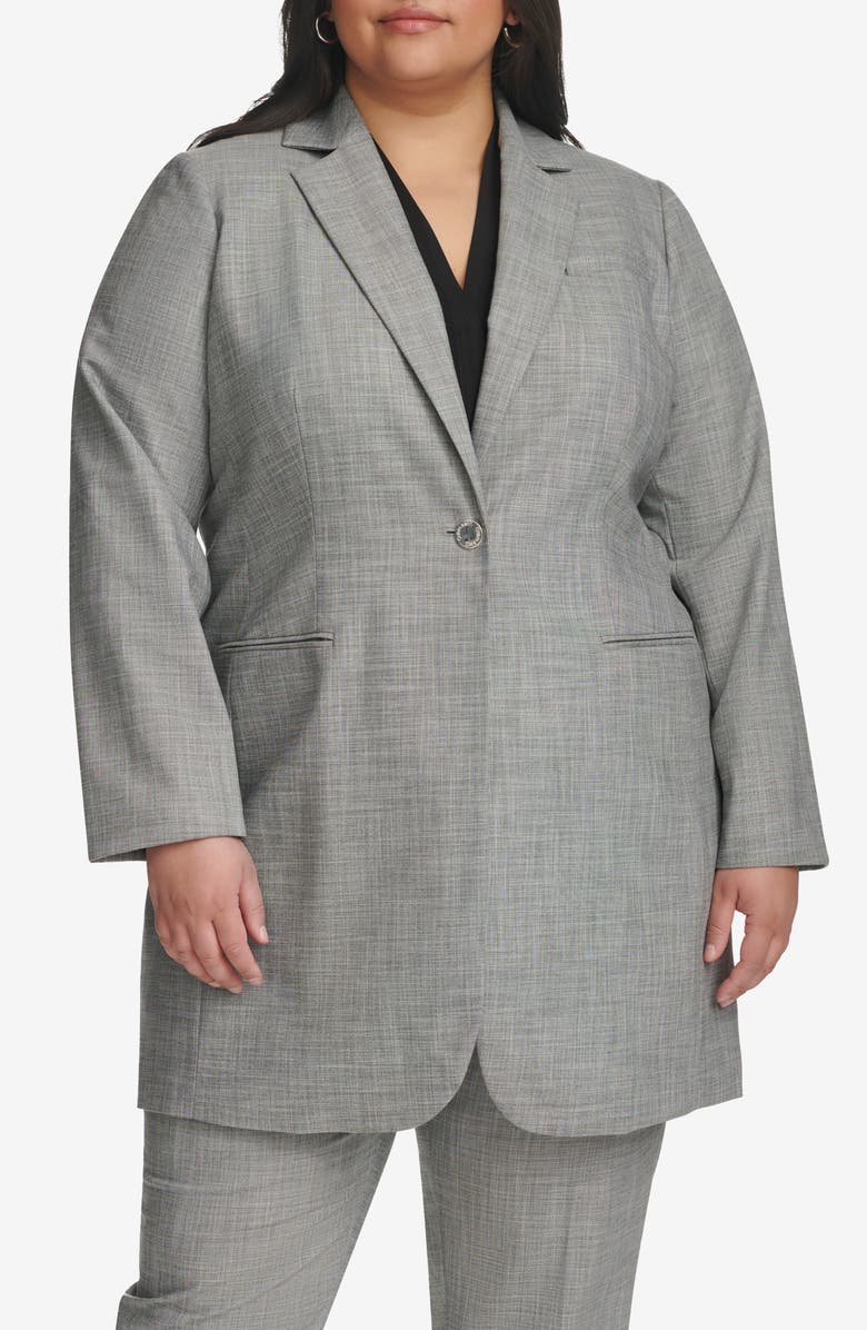 Calvin Klein Long Single Button Blazer, Main, color,