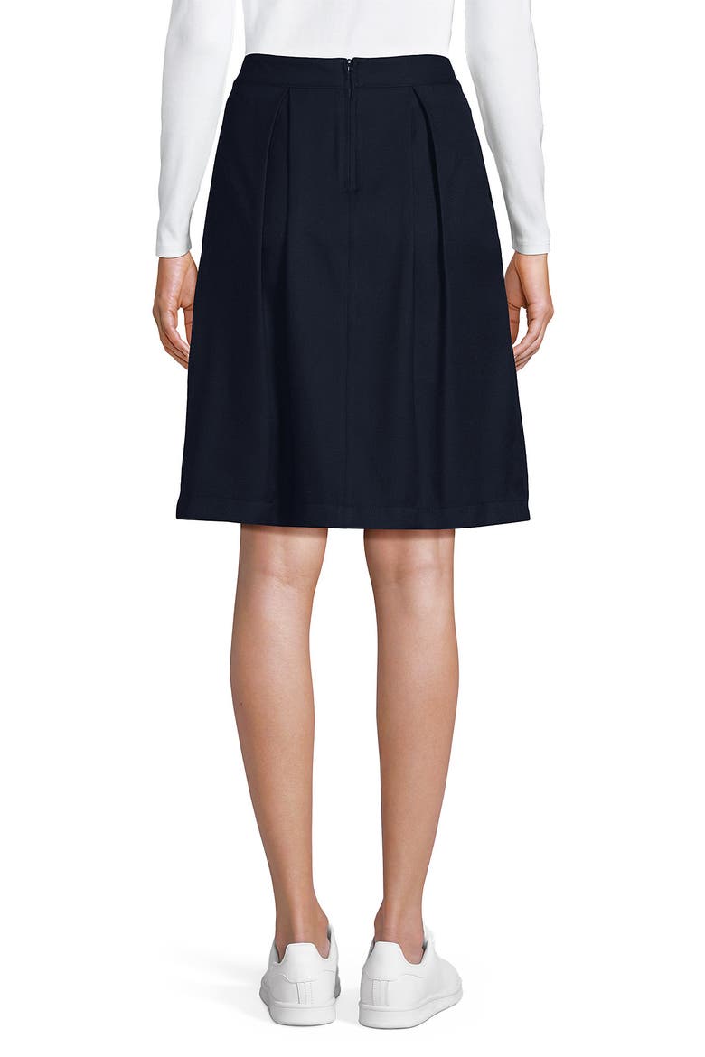 School Uniform  Solid Pleated Skort Top of Knee, Alternate, color, Classic Navy