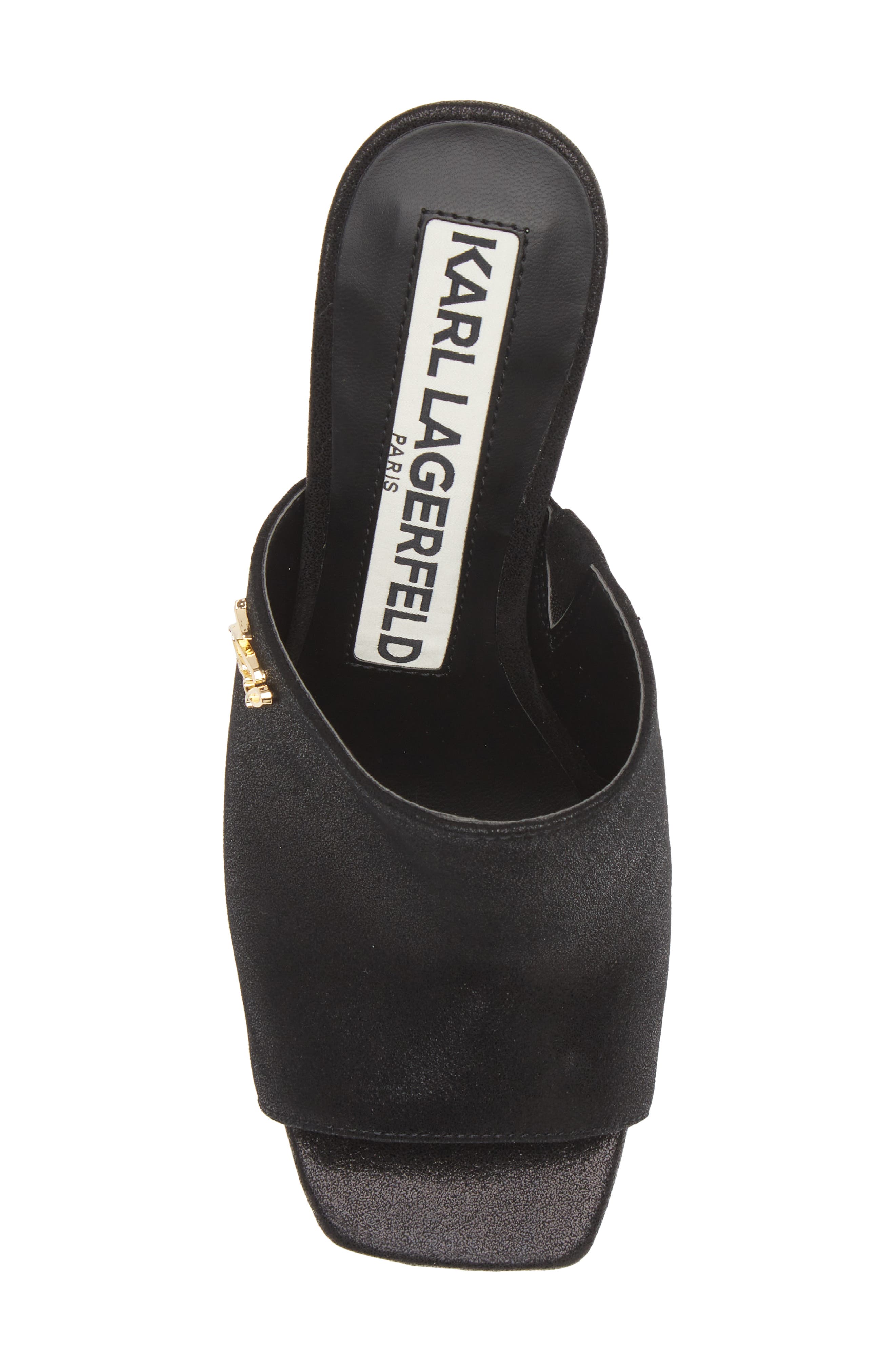 KARL LAGERFELD PARIS Hensley Platform Sandal, Alternate, color, Black