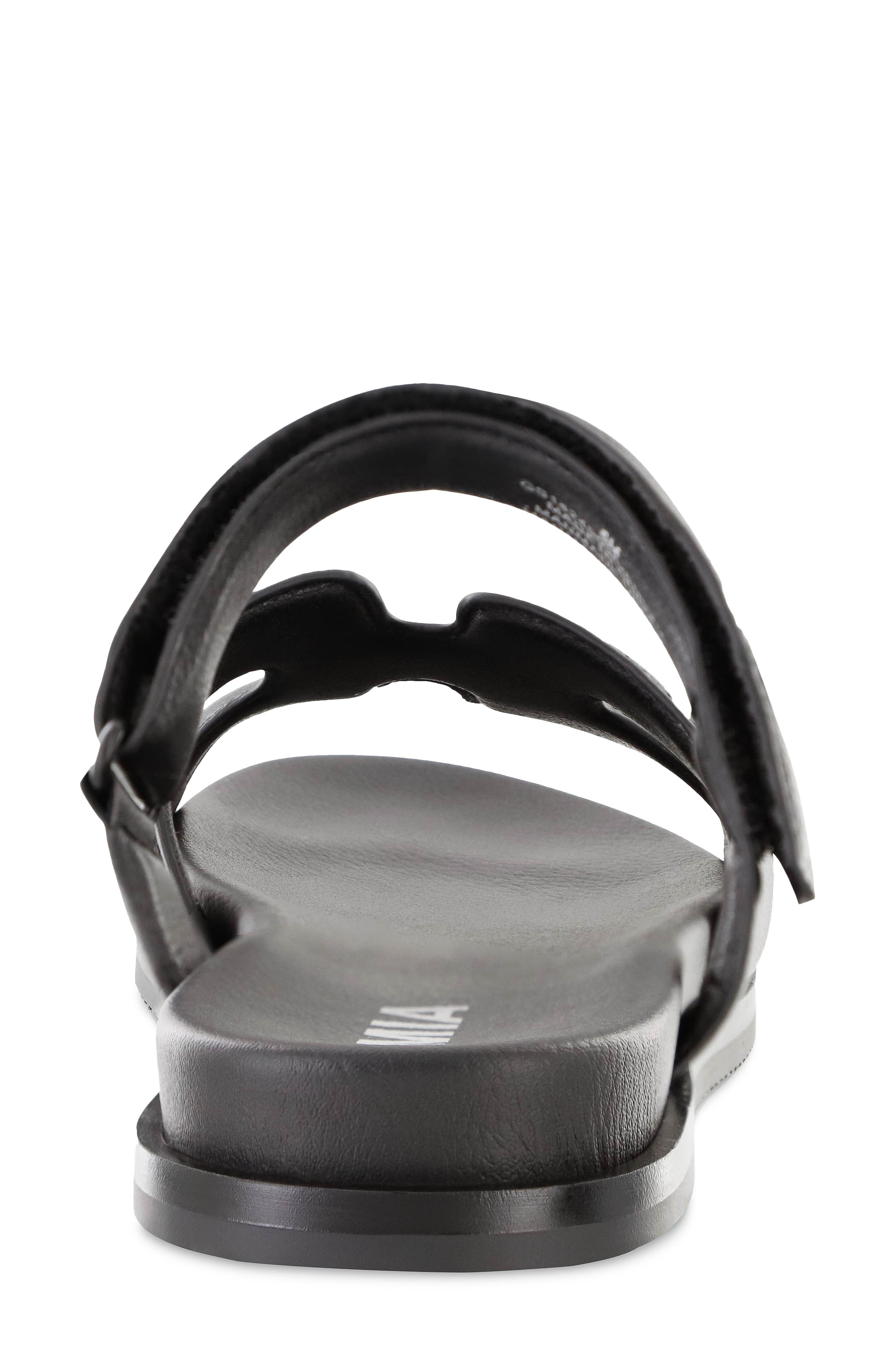 Venezia Strappy Slide Sandal, Alternate, color, BLACK