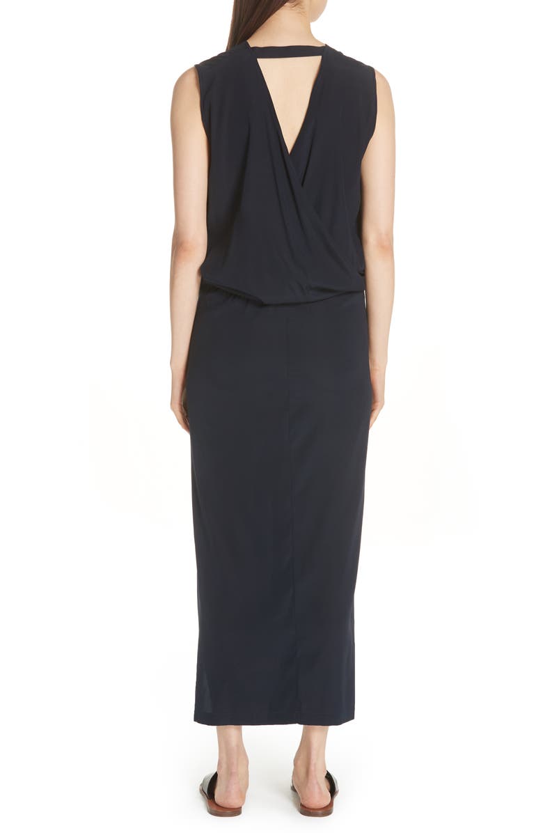 Zero + Maria Cornejo Blouson Stretch Silk Dress, Alternate, color, 