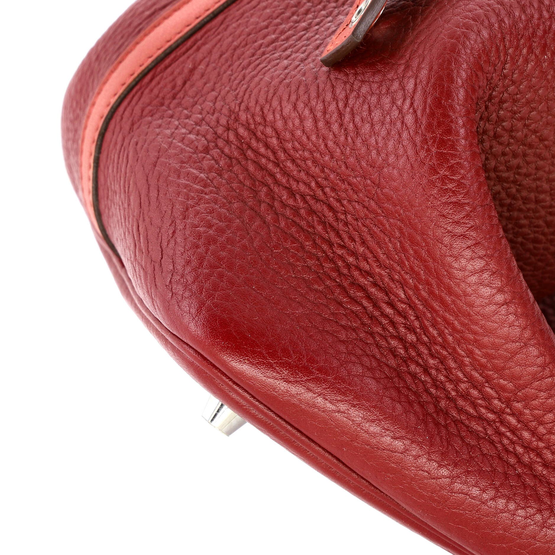 Pre-Owned Hermes Picotin Lock Bag Bicolor Clemence MM, Alternate, color, Rouge H