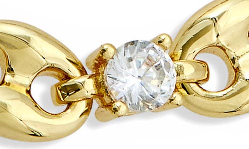 Savvy Cie Jewels Cubic Zirconia Mariner Link Chain Bracelet