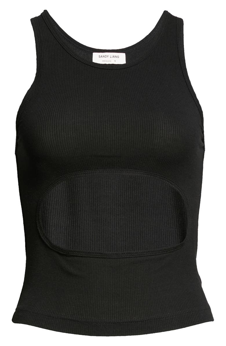 Sandy Liang Cutout Rib Tank, Alternate, color, 
