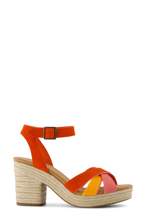 TOMS TOMS MAJORCA ANKLE STRAP PLATFORM SANDAL