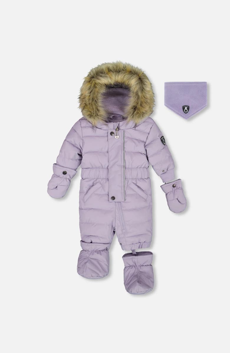 Deux par Deux Baby Girl One-Piece Original Puffy Snowsuit, Main, color, 