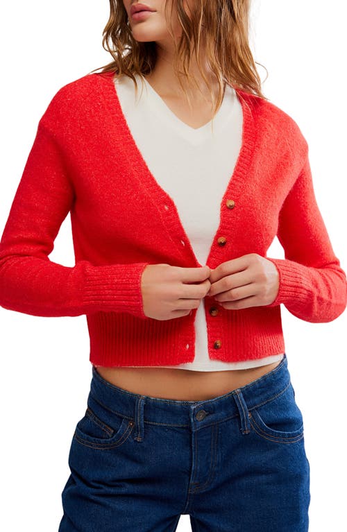 Free People School Girl Crop Wool & Cashmere Cardigan