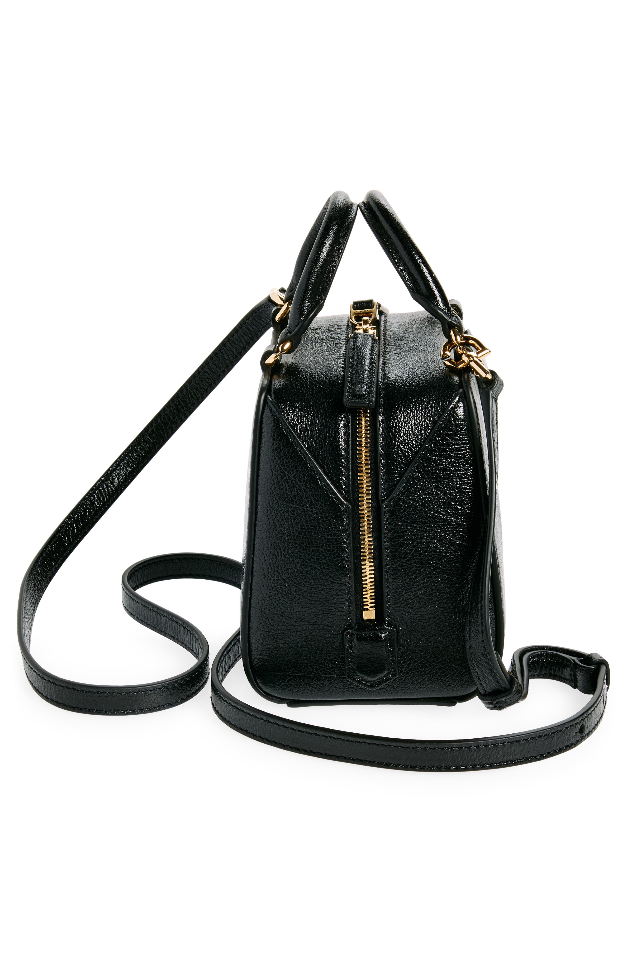 Givenchy Nano Antigona Cube Leather Crossbody Bag, Alternate, color, 