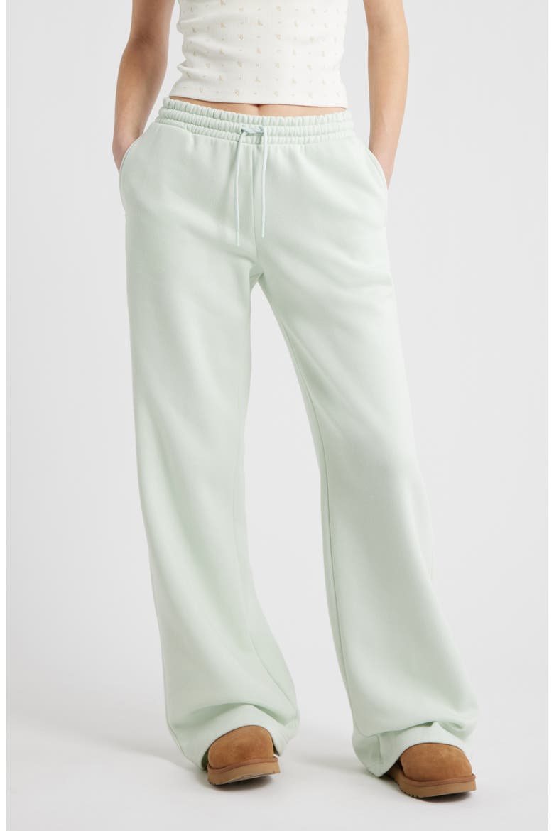 Baggy Wide Leg Sweatpants, Main, color, GREEN CLOUD