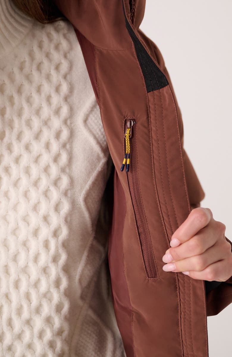 Lole Après Waterproof Down Parka, Alternate, color, Sienna