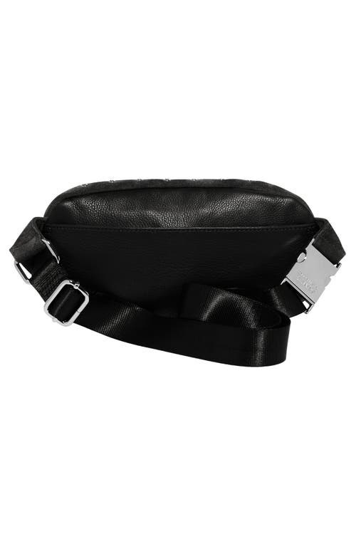 Aimee Kestenberg Milan Embellished Leather Belt Bag In Black Eyelets