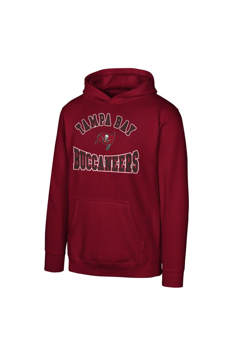 Outerstuff Youth Red Tampa Bay Buccaneers Home Town Pullover Fleece Hoodie, Main, color, 