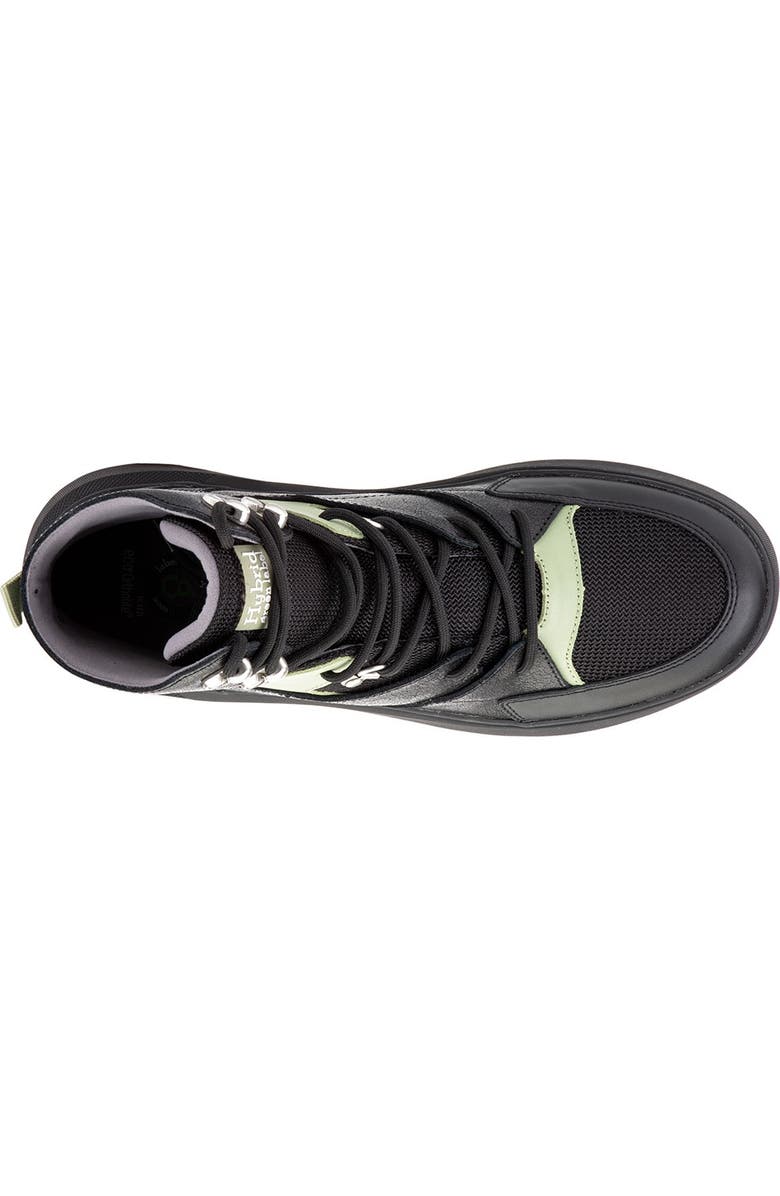 Hybrid Green Label Globetrotter Leather Mid Sneaker, Alternate, color,