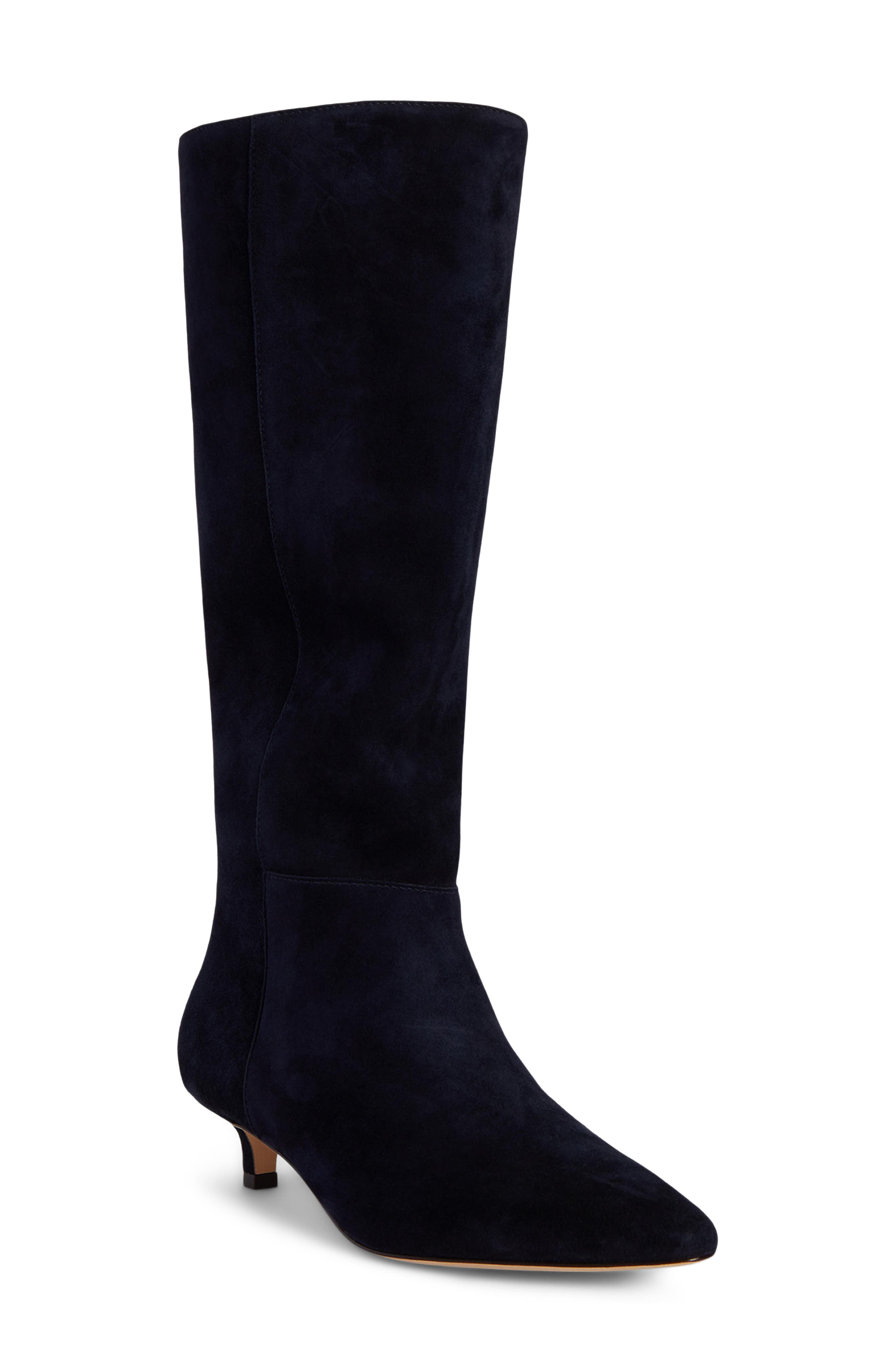 Francesca Knee High Boot, Main, color, LAUREN NAVY