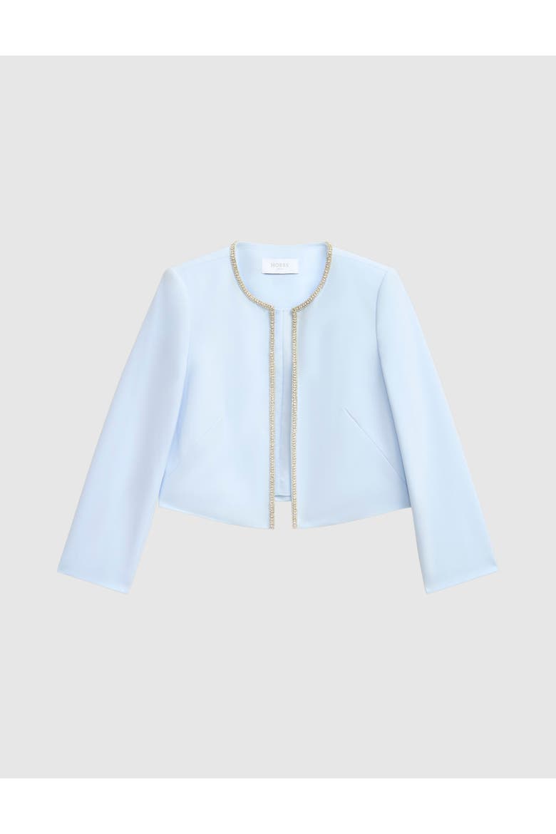 Beatrix Embellished Jacket, Alternate, color, Pale Blue