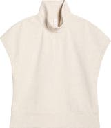 Zella Tempo Terry Half Zip Short Sleeve Sweatshirt