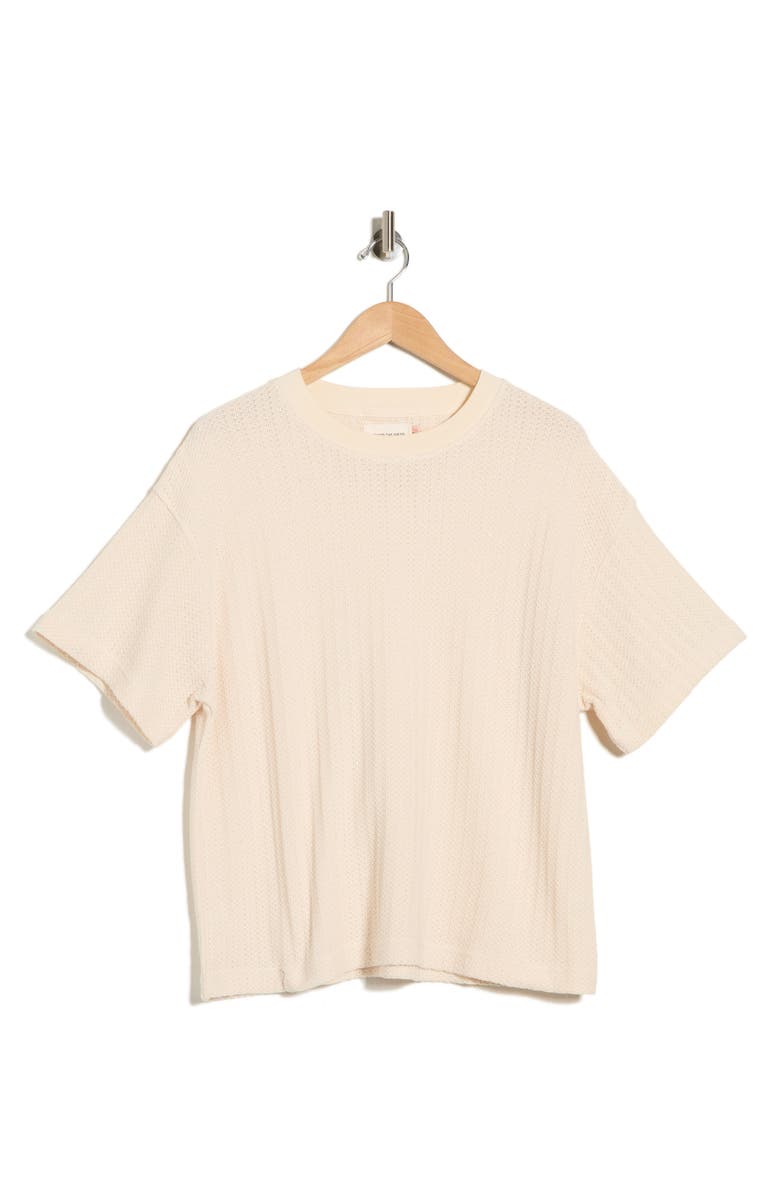 HONOR THE GIFT Knit T-Shirt, Alternate, color, Bone