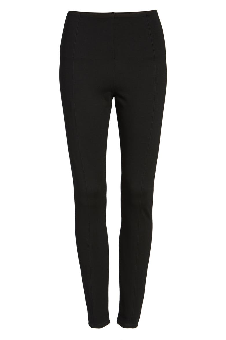 Lyssé High Waist Seamed Leggings, Alternate, color, BLACK