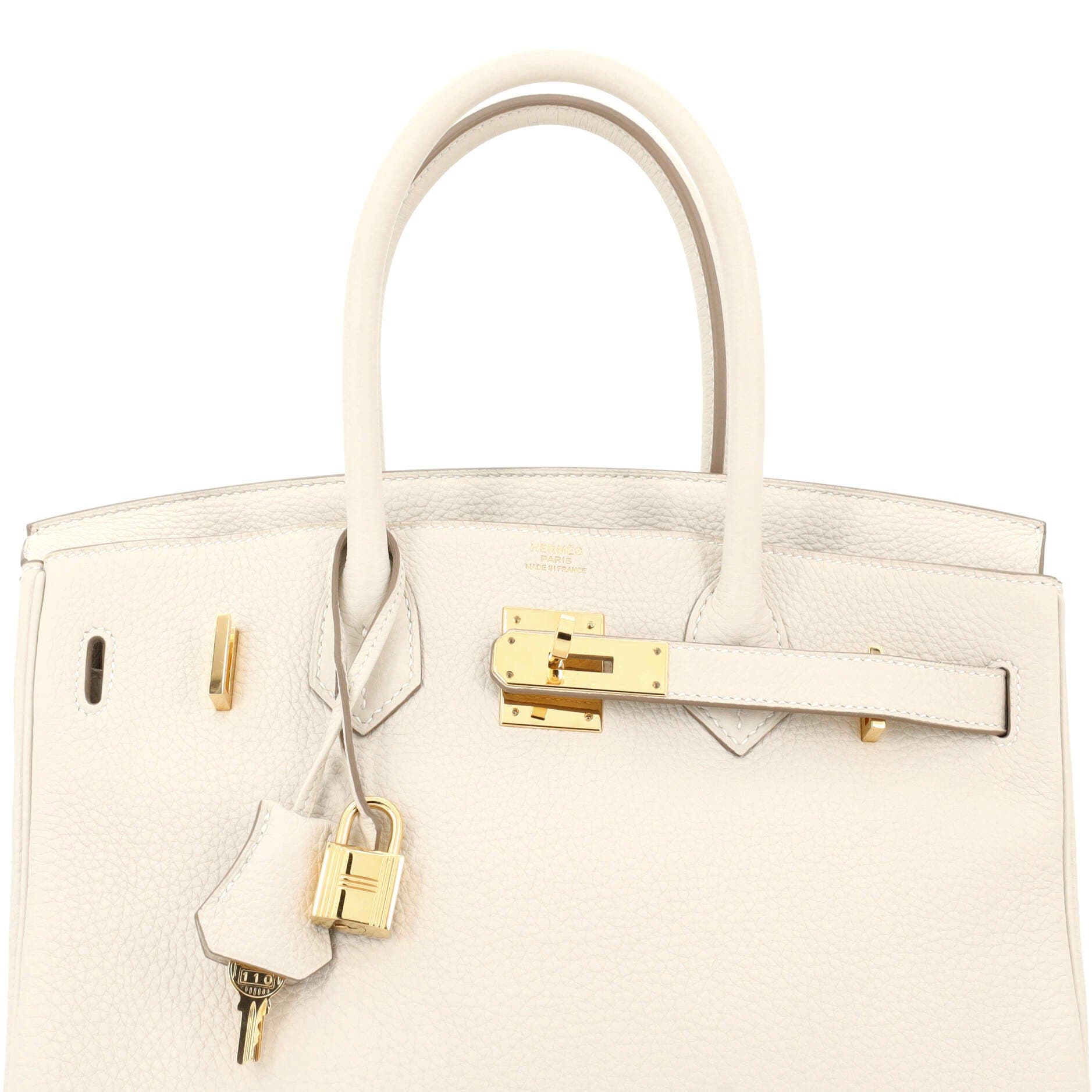 Pre-Owned Hermes Birkin Handbag Light Togo with Gold Hardware 30, Alternate, color, 