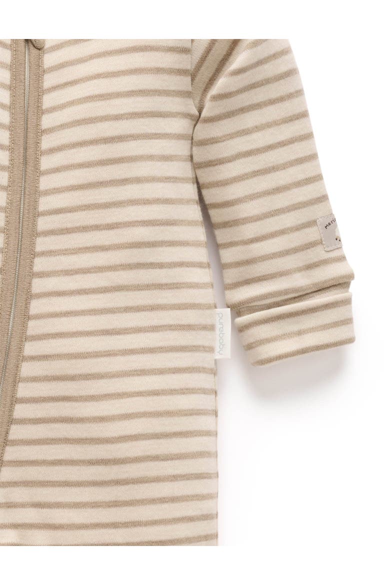 Merino Coverall, Alternate, color, Mushroom Stripe