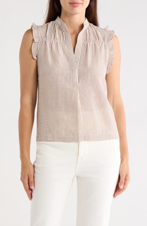 Ruffle Sleeveless Top