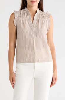 Ruffle Sleeveless Top