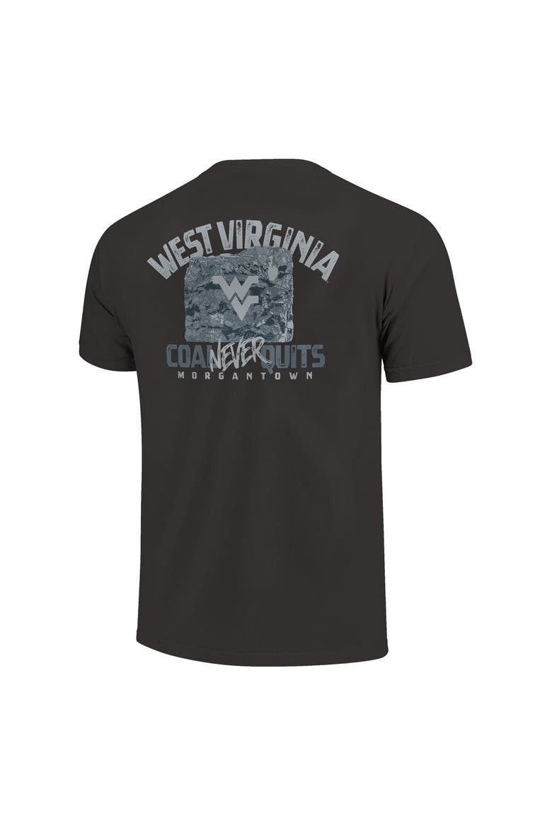 Men's    Graphite West Virginia Mountaineers Built On Bravery Comfort Colors T-Shirt, Alternate, color, Graphite