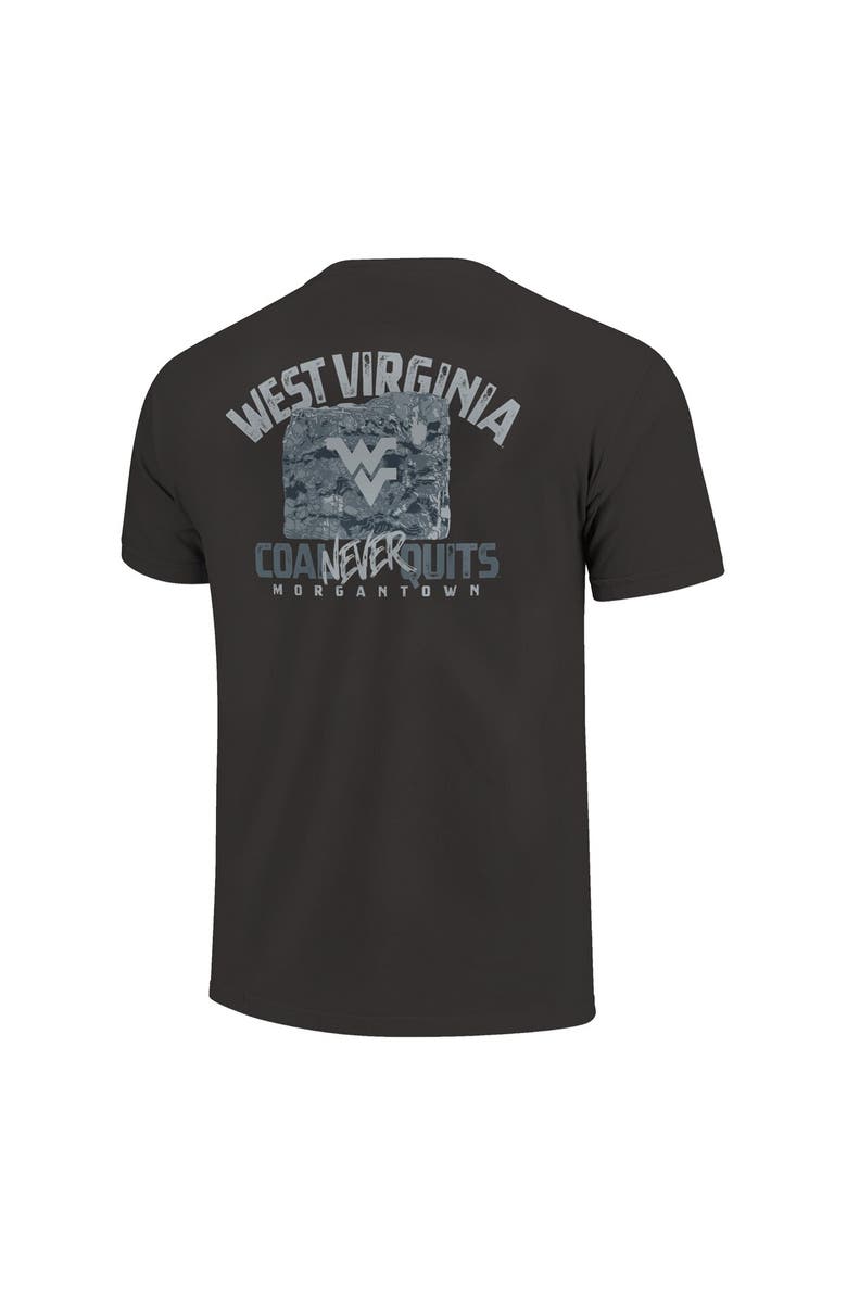 IMAGE ONE Men's    Graphite West Virginia Mountaineers Built On Bravery Comfort Colors T-Shirt, Alternate, color, Graphite