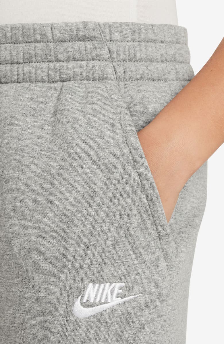 Nike Kids' Sportswear Club Fleece Wide Leg Sweatpants, Alternate, color, 063 D Gr H/White