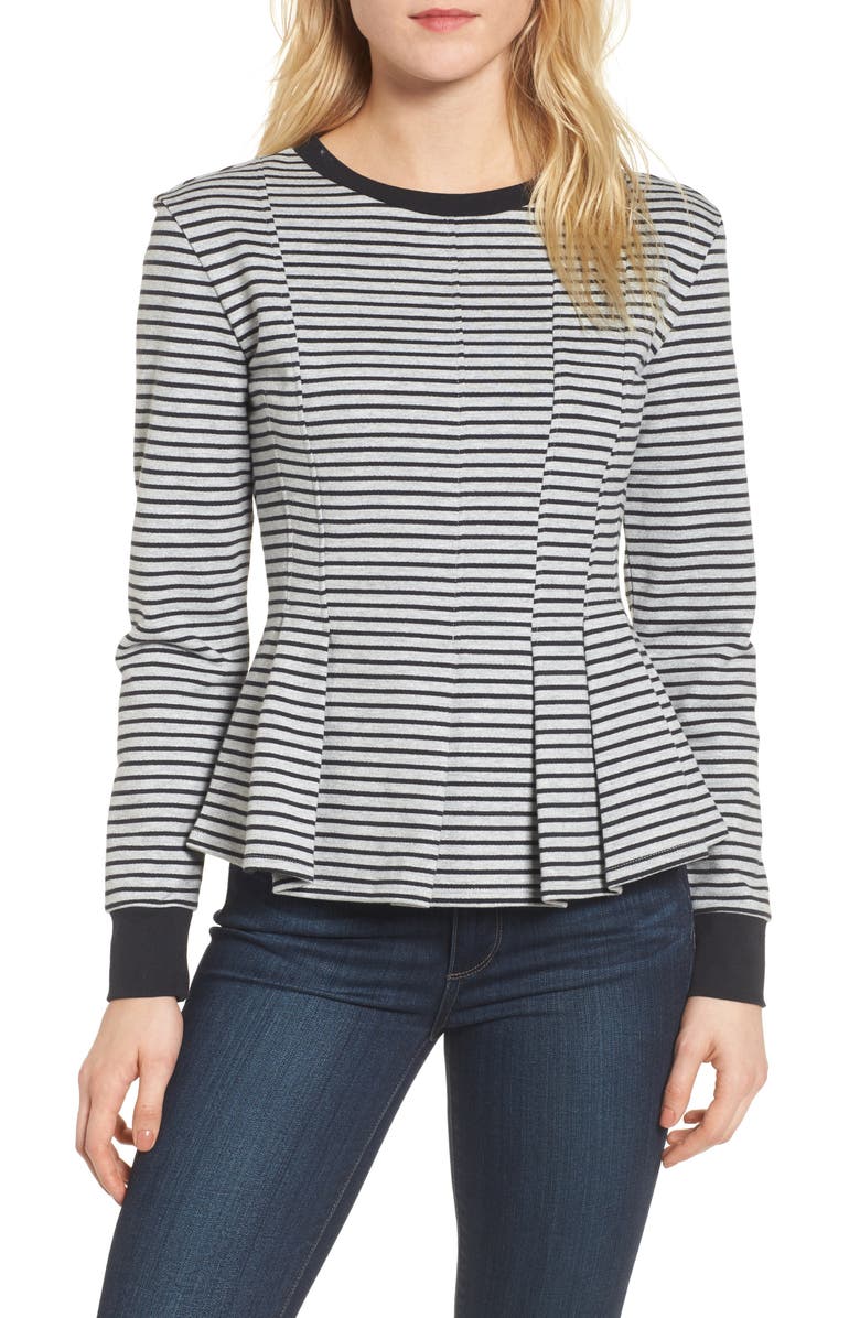 Chelsea28 Pleated Sweatshirt, Main, color, 