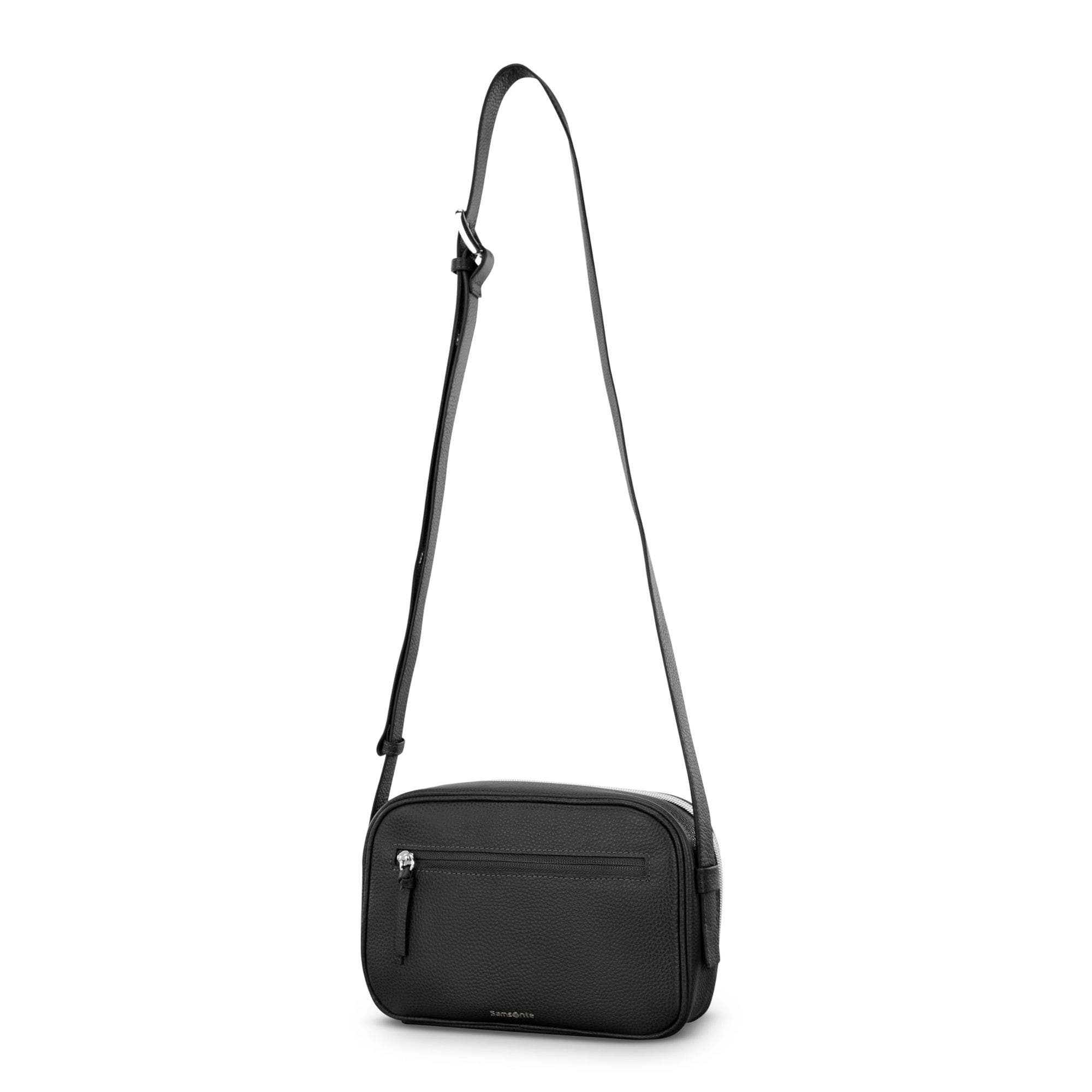 Mobile Solution 2 Leather Crossbody Bag, Alternate, color, Black