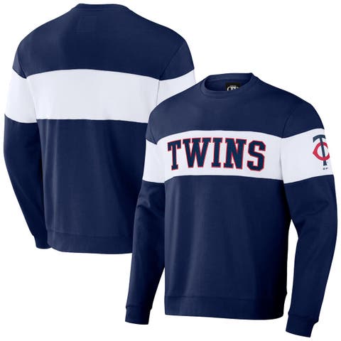 Men's Darius Rucker Collection by Fanatics Navy Minnesota Twins Stripe Pullover Sweatshirt