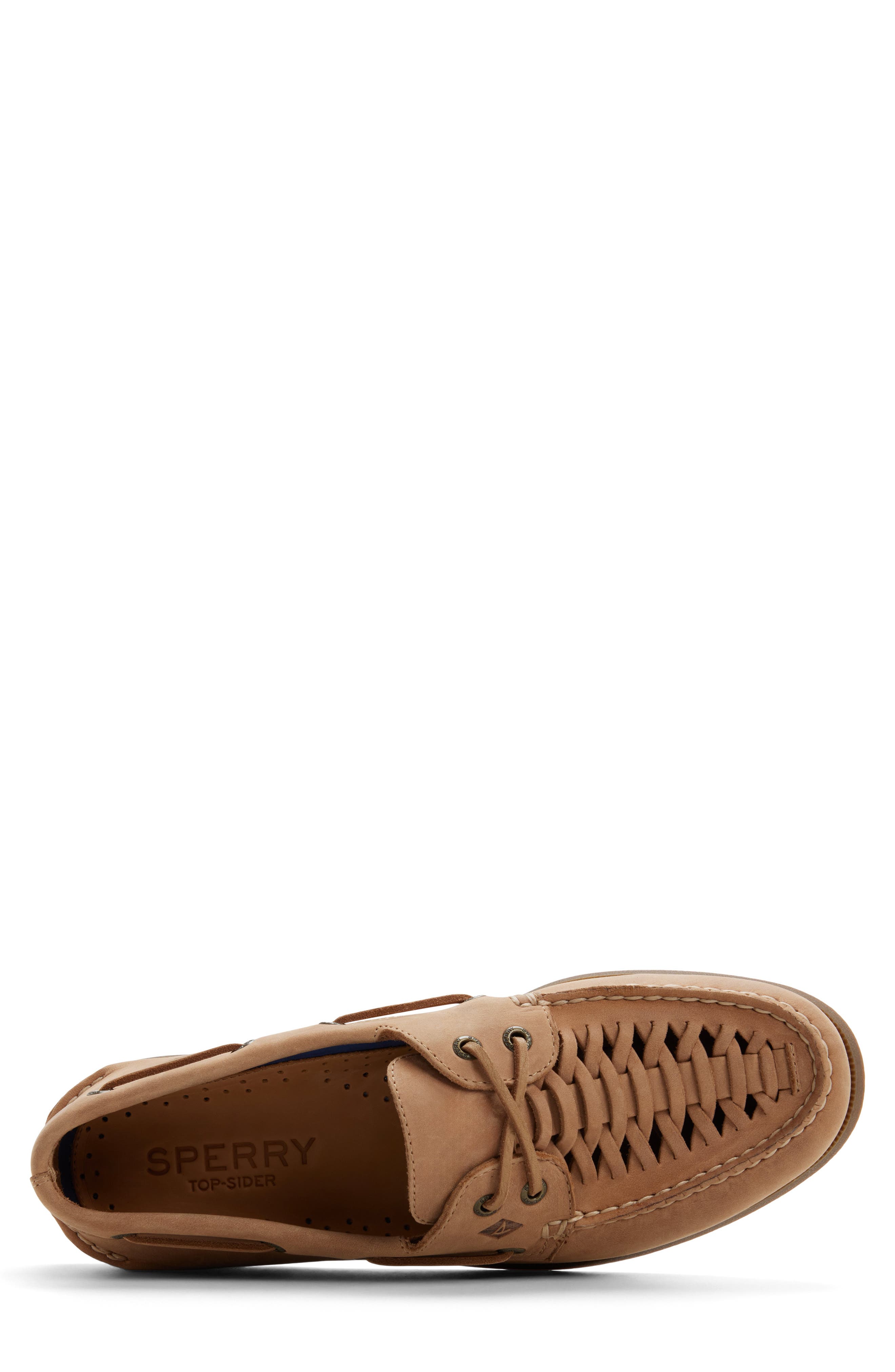 Sperry Authentic Original 2-Eye Woven Boat Shoe, Alternate, color, Royal Brown