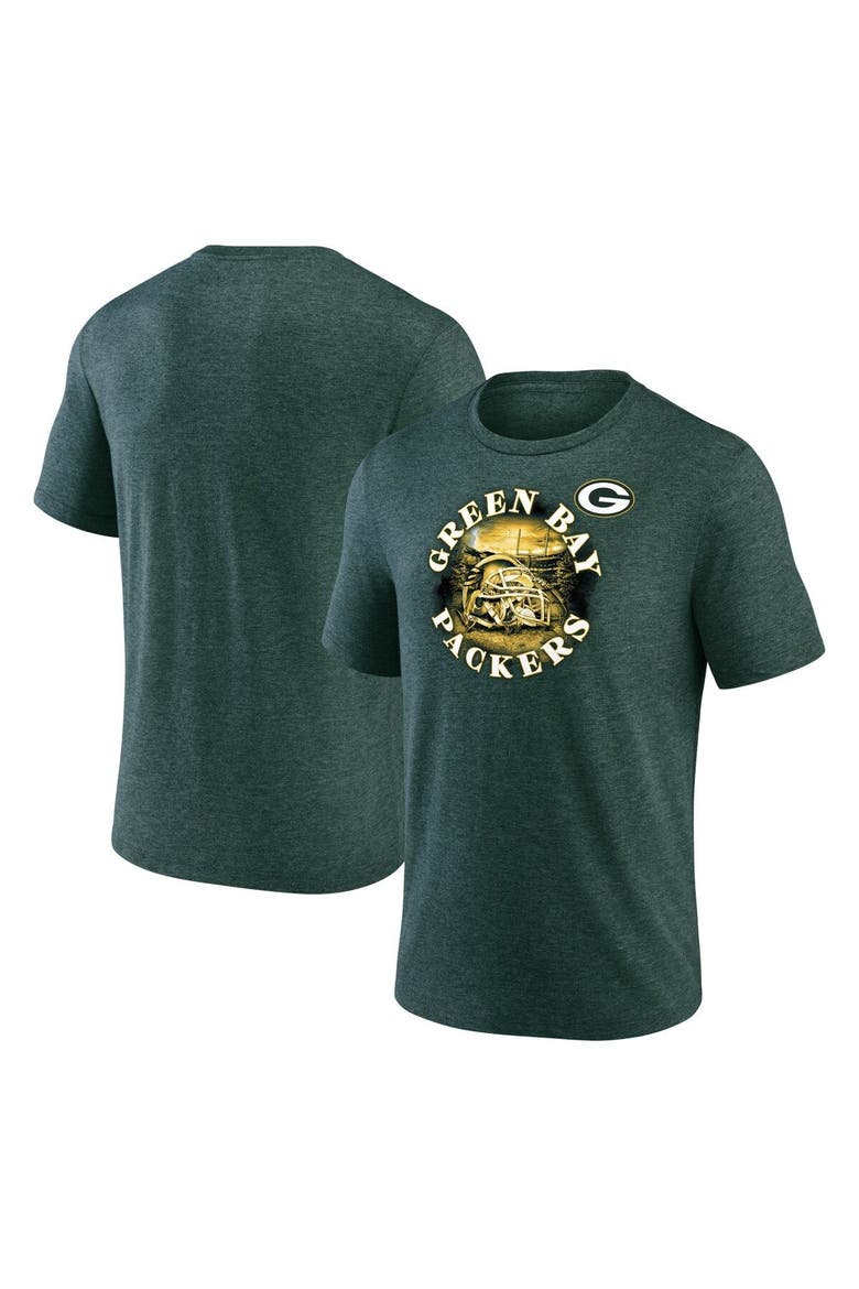 Men's Fanatics Branded Heathered Green Green Bay Packers Sporting Chance T-Shirt, Main, color, Heather Green