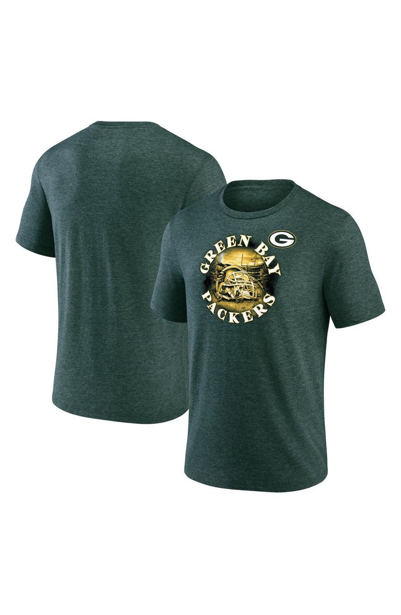 FANATICS Men's Fanatics Branded Heathered Green Green Bay Packers Sporting Chance T-Shirt, Main, color, 