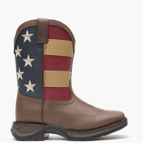 DURANGO Lil' Rebelby Kid's Patriotic Western Boot in Brown And Union Flag  product
