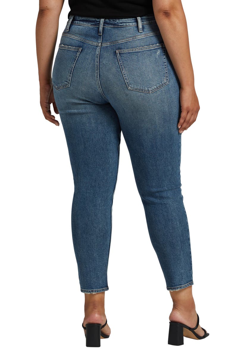 Silver Jeans Co. Super High Waist Ankle Tapered Mom Jeans, Alternate, color, 