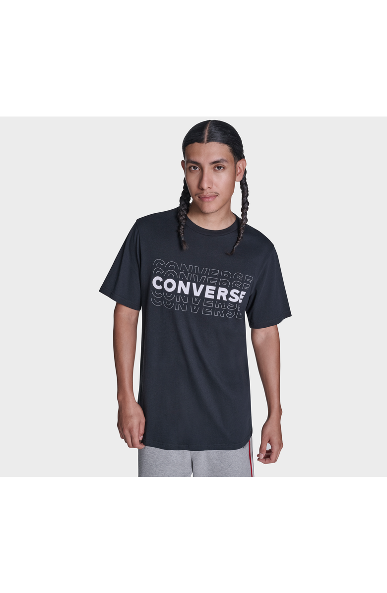 Converse Outlines T-Shirt, Main, color, Converse Black